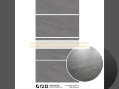 Duurzame Beige Binnenporseleinen Tegels Dunbedmortel Installatiemethode voor Eenvoudige en Snelle Installatie