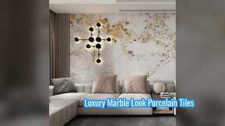 Luxury Large Format Marble Look Porcelain Tiles 1200x2700
