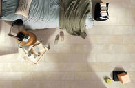 De Vloer en de Muurmengeling van het Tegels Marmeren Cement van de room kijkt de Beige Keuken Stijl