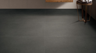 De Tegels van Matte Black Ceramic Tile Textured Microcement- Marmorino en Installatie Zwarte Kleur