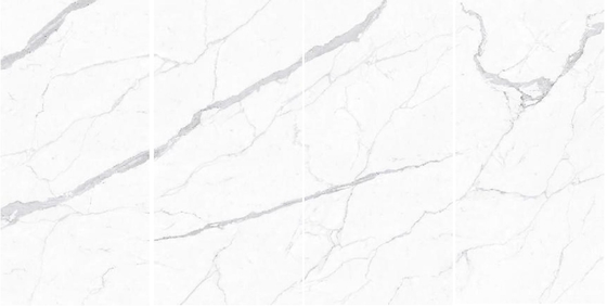 Witte van de de Tegelplak van de Kleuren Marmeren Plak de Steencountertops Hitteisolatie