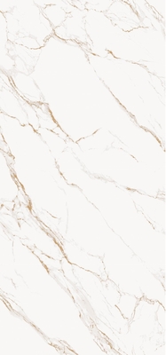Witte SOFITEL gouden marmeren plaattegel 1600 * 3200 mm voor woonkamer