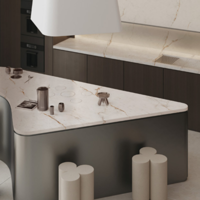 Vloer / Muur Installatie Tipe Porselein Cement Look Tile met Marmeren Uiterlijk