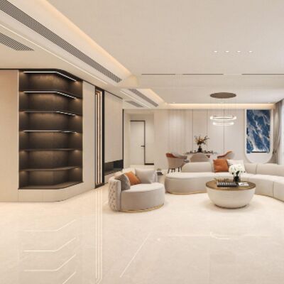 Moderne porseleinen tegel met marmeren cement mix ontwerp Makkelijk schoon te maken en matchen gips voor hedendaagse ruimtes