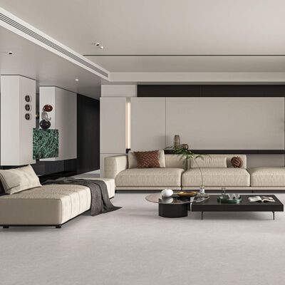 Gerectificeerde rand moderne porseleinen tegel glad oppervlak hoge vlekbestendigheid veelzijdig ontwerp voor commercieel en residentieel gebruik