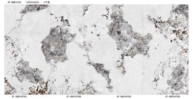 Het grote Opgepoetste Formaat verglaasde Keuken het Witte Ceramische Marmer van Muurtegels 1200x2400 Mm Porseleintegel kijkt