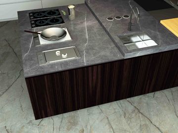 Het binnenlandse Vloer Grijze 800X2600mm Marmer kijkt Porseleintegel