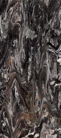 De zwarte Ceramische Badkamers poetste 15.5mm Marmer op kijkt Porseleintegel