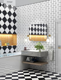 Witte en Zwarte Toonzaal 300*300mm Matt Porcelain Tile Wear Resantant