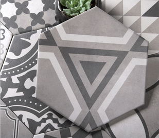 Hexagon Wit en Zwarte 8 ' Moderne het Porseleintegel Matte Finished van X9.2