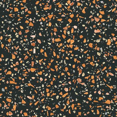Valse van het het Terrazzoporselein van Steenplakken van de de Tegelvloer de Decoratie Zwarte Kleur